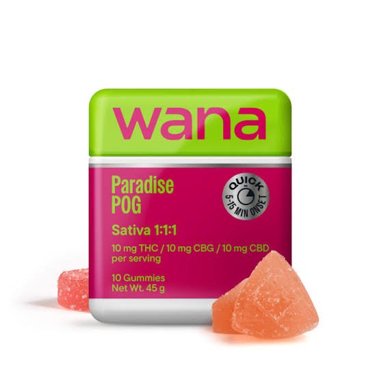 Wana Classic cannabis gummies in branded packaging